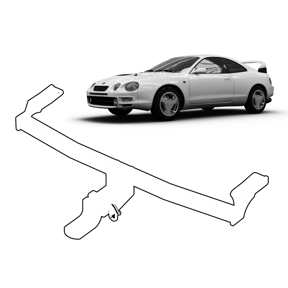 BTA Toyota Celica ST204/ST205 (02/1994 – 09/1999) Light Duty Towbar 1200/80kg Capacity