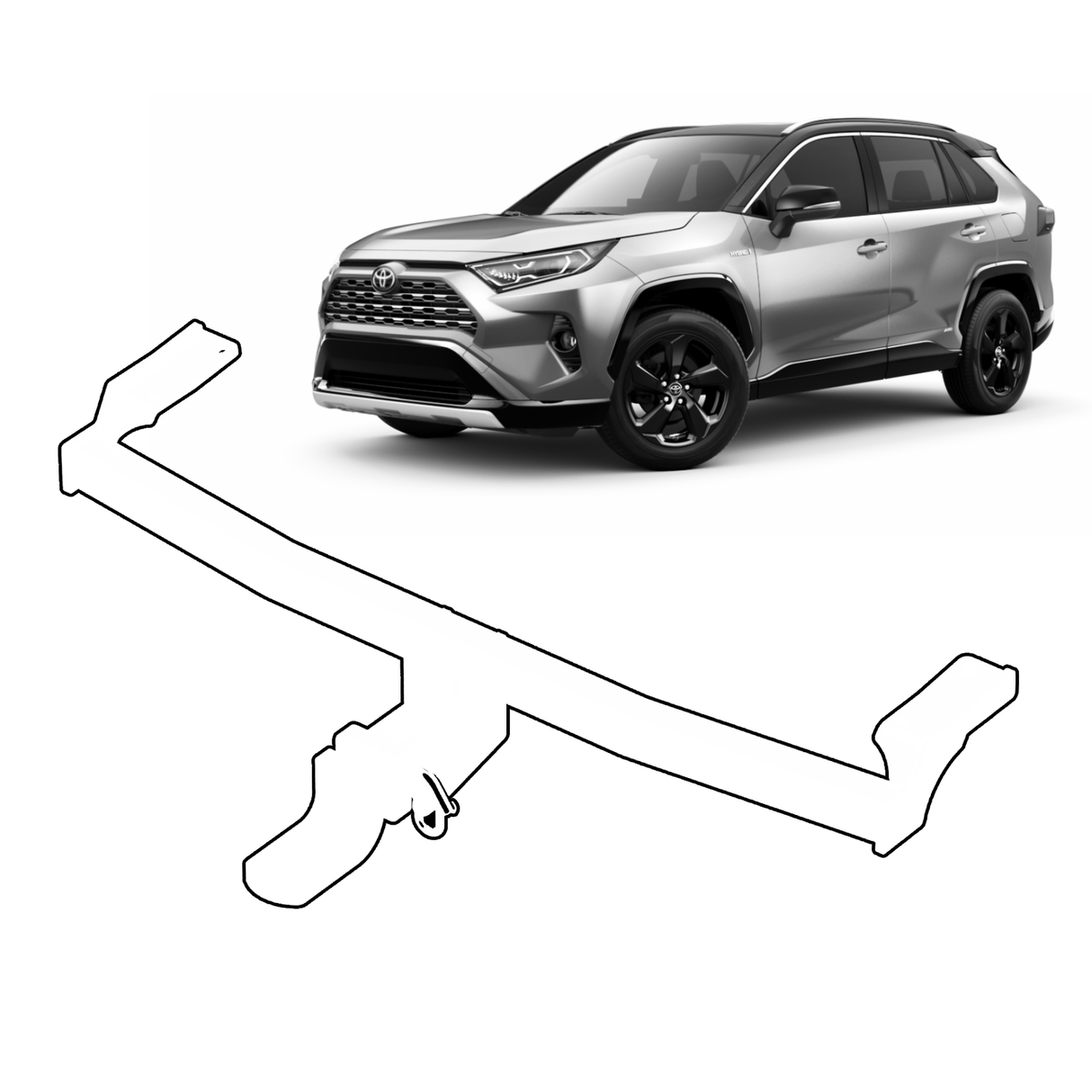 BTA Toyota RAV4 (01/2019 – On) Heavy Duty Towbar 1500/150kg Capacity