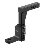 TAG - Adjustable Heavy Duty Tow Ball Mount 90° Face, 50mm Square Hitch - 360mm Drop, 385mm Rise
