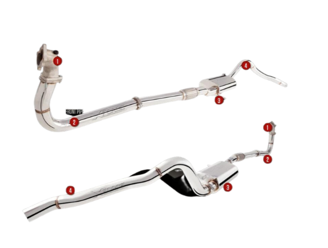 XForce - NISSAN PATROL GU Y61 WAGON TD42 4.2L TURBO DIESEL (1997-2007), Raw 409  Stainless Steel 3′ Turbo Back System