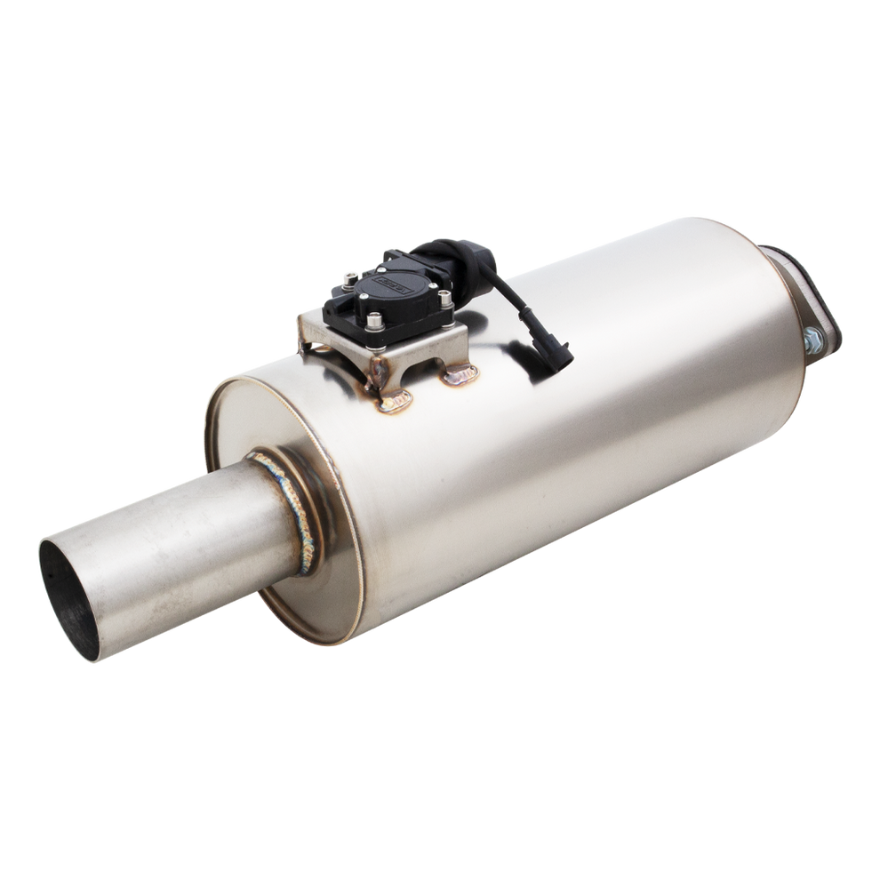 XForce | 2.5" Inlet Varex Universal Valved Muffler | 6.5" Round Body | VMK15-250
