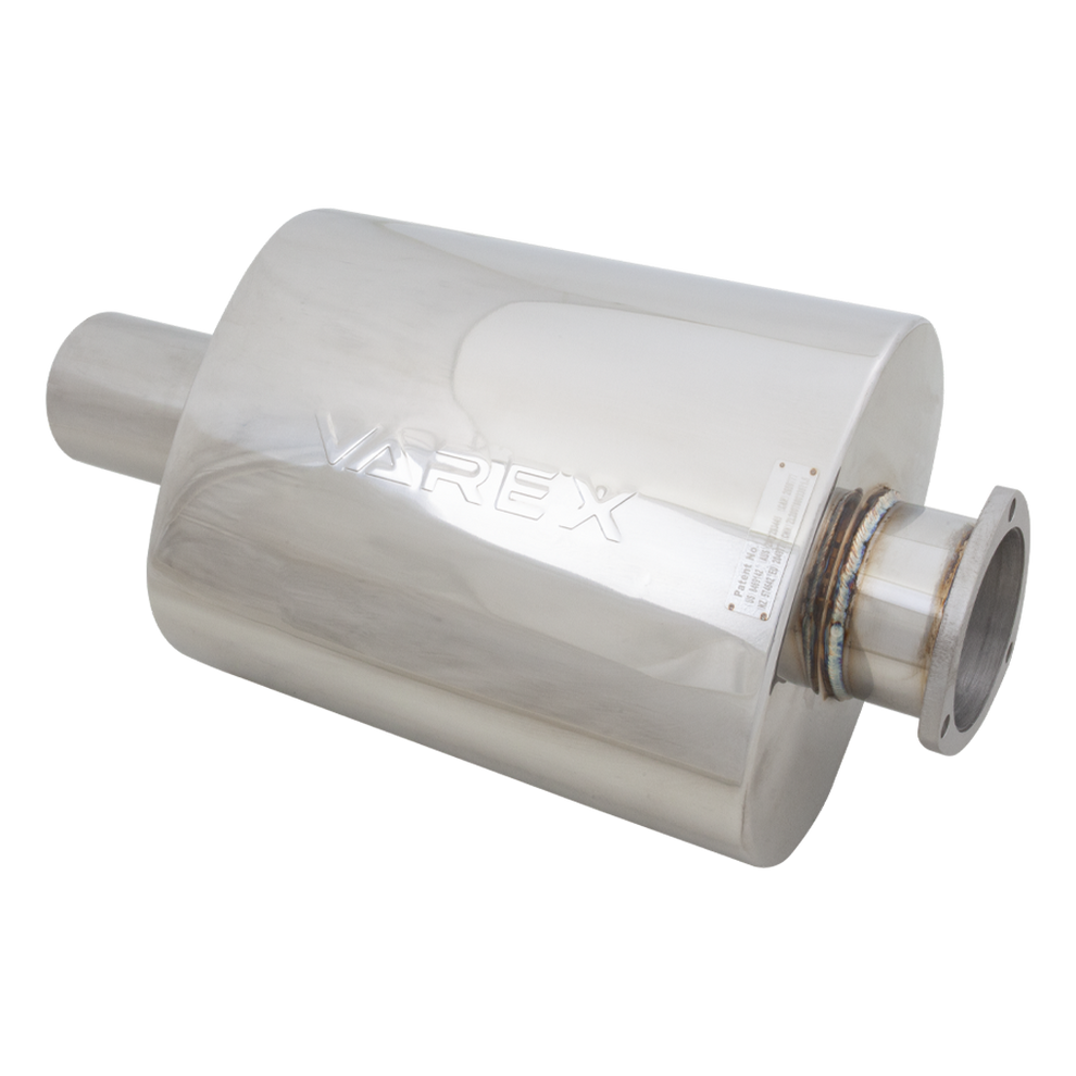 XForce | Varex Valved Oval Muffler 4" Inlet Flanged 16" Body | Universal Fitment | VMK18-400