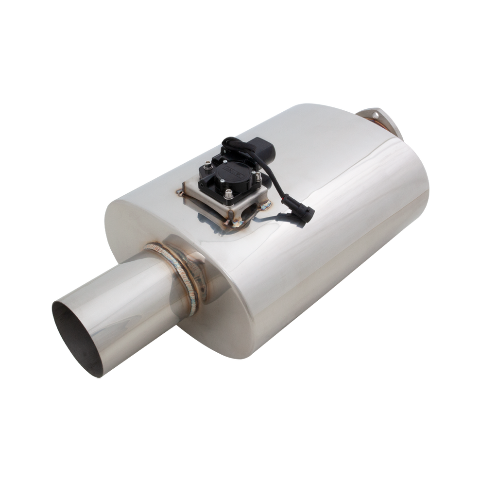 XForce | Varex Valved Oval Muffler 4" Inlet Flanged 16" Body | Universal Fitment | VMK18-400