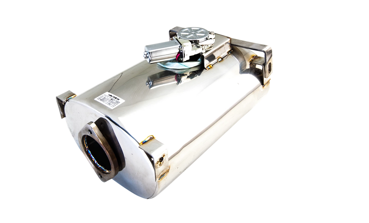 XFORCE - VAREX Universal Oval 6" InchX10" Inch, 15" Inch Body Length, 2.5" Inch Flanged Inlet, 2.5" Inch Single-Wall Outlet