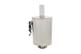 XForce | 3" Oval Varex Valved Universal Muffler | Side Mounted Motor | 304 Stainless Steel | VMK41-300