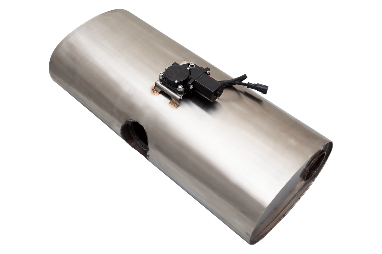 XForce | Varex Universal Oval Muffler | 3" Single Inlet to Dual 2.5" Outlet | East-West | VMKRE-325