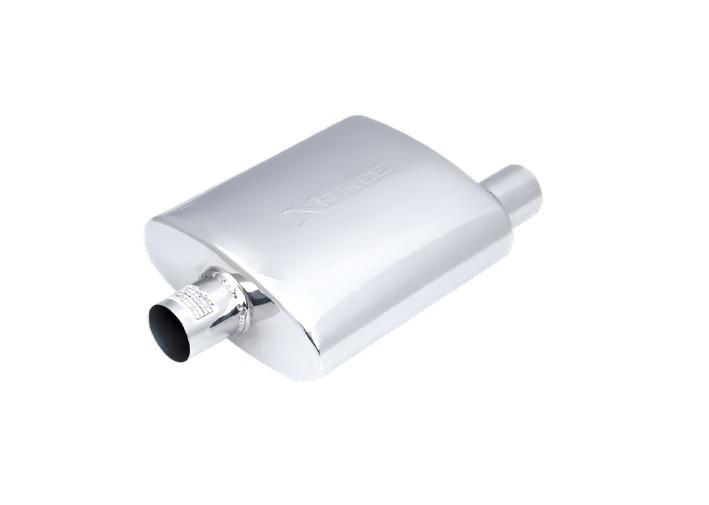 XForce | 2.25" Offset-Centre Performance Muffler | 4"x10"x14" 304 Stainless Steel | VX05-1457