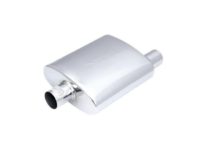 XForce | 2.5" Offset-Centre Performance Muffler | 4"x10"x14" 304 Stainless Steel | VX05-1463