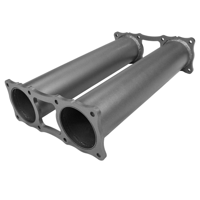 Redback - 4" Extreme Duty Twin Muffler Delete Universal 409 Stainless Steel