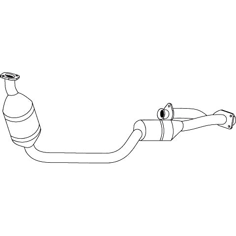 Standard Catalytic Converter - Mercedes-Benz C-Class W204 (2000 - 2007) Sedan (2.6L) Ca…
