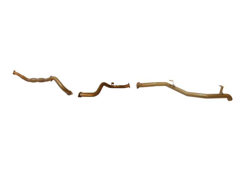 King Brown - Toyota Landcruiser 70/79 Series V8 4.5L Single Turbo Ute March 2007 to August 2016 (without DPF/Air Purifier) - Single 3" with CAT and Rear Pipe Only Kit