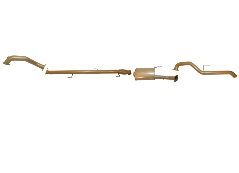 King Brown - Nissan Navara D40 Manual 3L V6 TD STX550 & STX Oct 2010 to 2016 (without DPF/Air Purifier) - Single 3" Kit