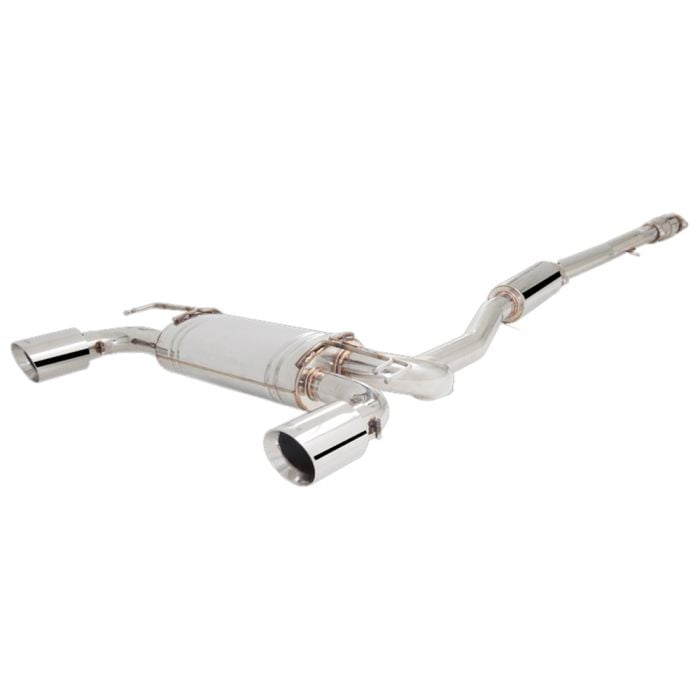 XFORCE - MITSUBISHI LANCER RALLIART CJ (08-15) 3" Inch Raw 409 Stainless Steel Catback Exhaust System