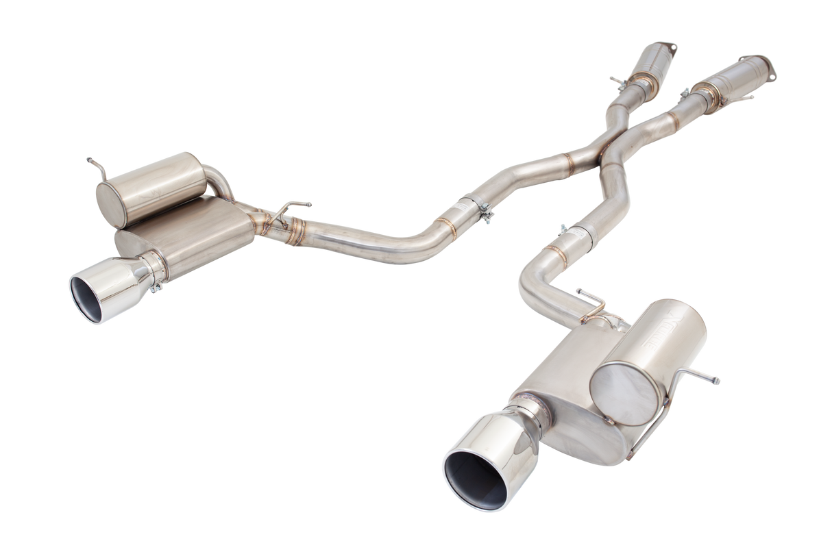 XFORCE - Jeep Grand Cherokee 2012+ SRT8 6.4L Brushed Stainless Steel Twin 3" inch Catback System