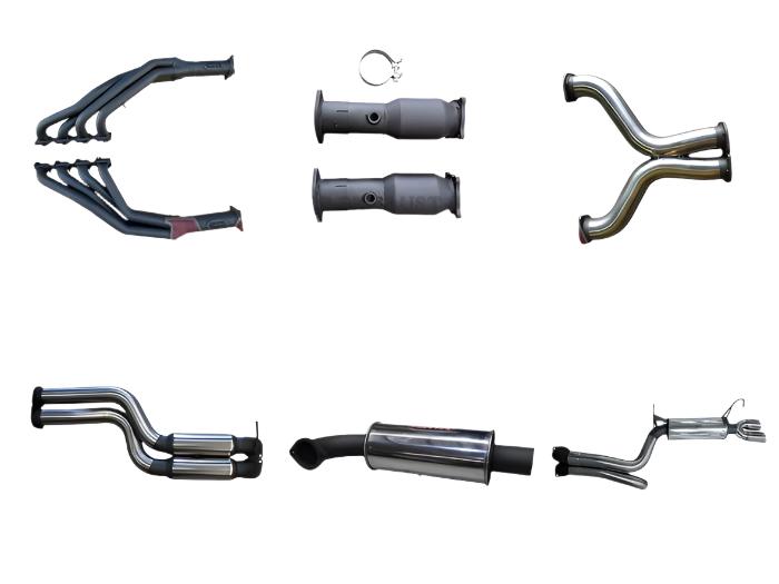 Manta | Twin 3" L & R Full System with Extractors & Hotdog/Muffler | Ford Falcon BA BF 4V V8 Sedan & FPV GT 2002–2008