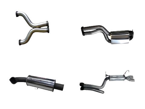 Manta | Twin 3" L & R Cat Back Exhaust System with Muffler/Muffler | Ford Falcon BA BF V8 Sedan & FPV GT 2002–2008