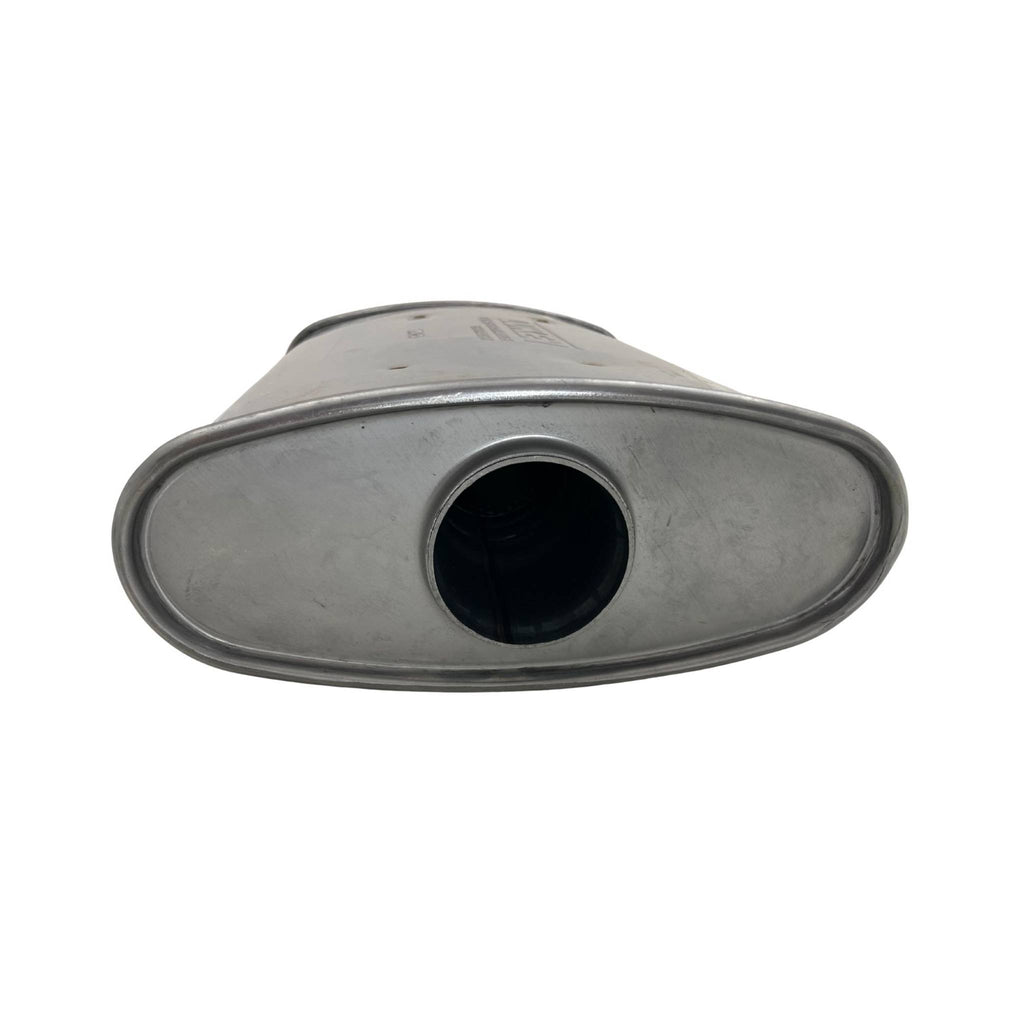 LUKEY | 2.5" 10x4 Oval Super Turbo Triple Flow Muffler | 430 Stainless | F727GPN-430L