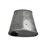 LUKEY | 2.5" 10x4 Oval Super Turbo Triple Flow Muffler | 430 Stainless | F727GPN-430L
