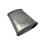 LUKEY | 2.5" 10x4 Oval Super Turbo Triple Flow Muffler | Offset/Offset | F728GPN-430L