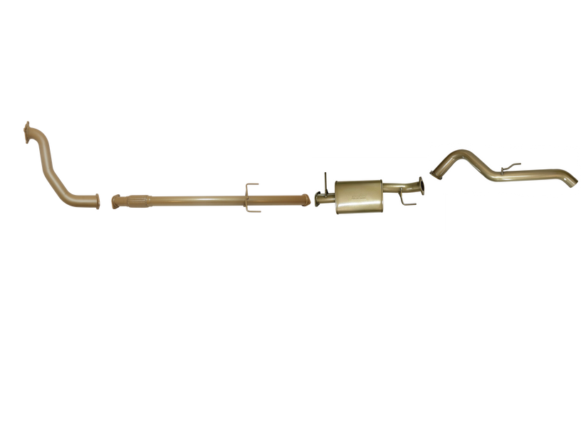 King Brown - Mitsubishi Triton ML 3.2 TD Dual Cab 2006/2009 - Single 3" With Rear Pipe Only Kit