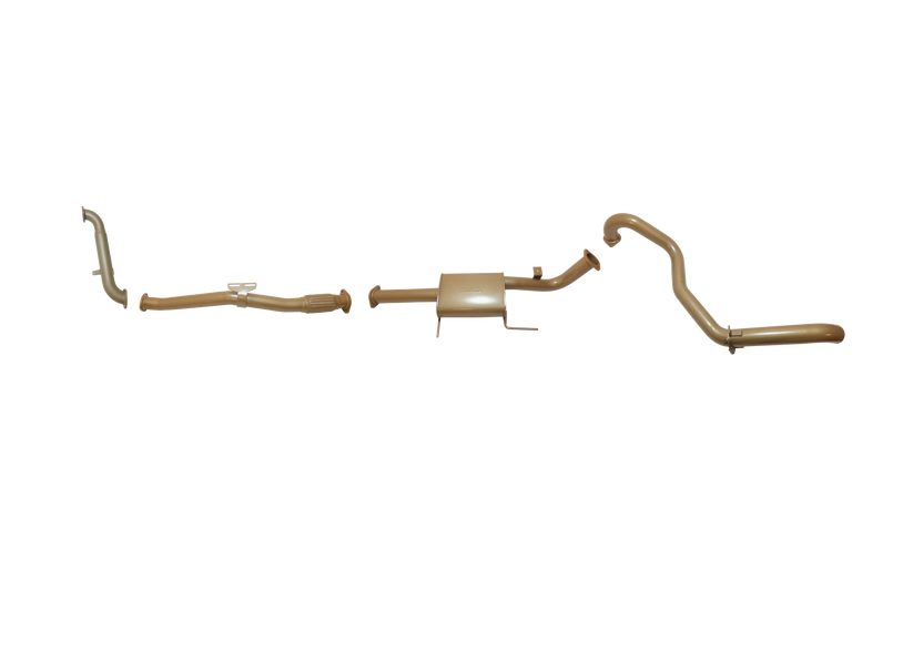King Brown - Nissan Patrol GU MKII Ute & Wagon 3L TD Mk I & Mk II 2000 to 2016 (without DPF/Air Purifier) - Single 3" with Rear Pipe Only Option Kit.