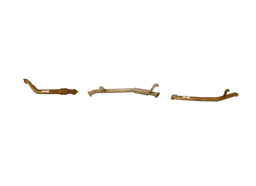 King Brown - Toyota Landcruiser 70/76 Series V8 4.5L Single Turbo Wagon March 2007 to August 2016 (without DPF/Air Purifier) - Single 3" Centre with Resonator Kit.