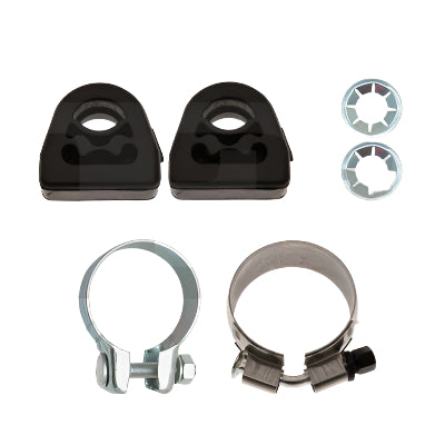 Set of automotive clamps and clips with 'Fisher Automotive' branding on a white background.