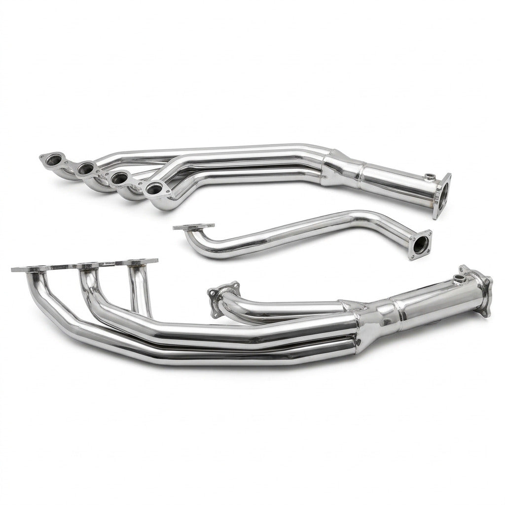 Manta - Holden Commodore VT VX VY VZ - 1 3/4" Stainless Steel "Silver" Ceramic Coated Headers with 3" Outlets (Di Filippo - Manta Pro Series) (HOLH109-134-C)