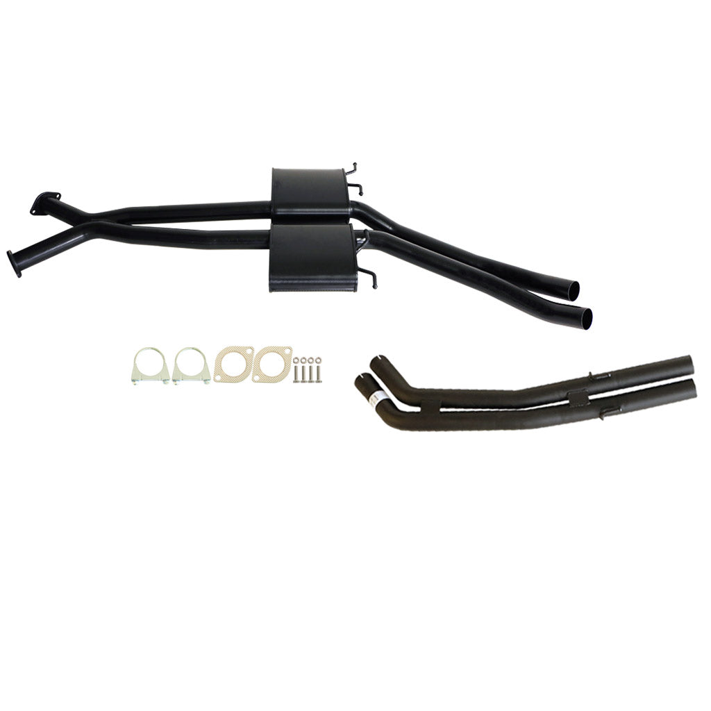 ESA - Holden Statesman WH, WL Twin 2 1/2" Kit - Inc X-Pipe, Everflo Mufflers & Tailpipe