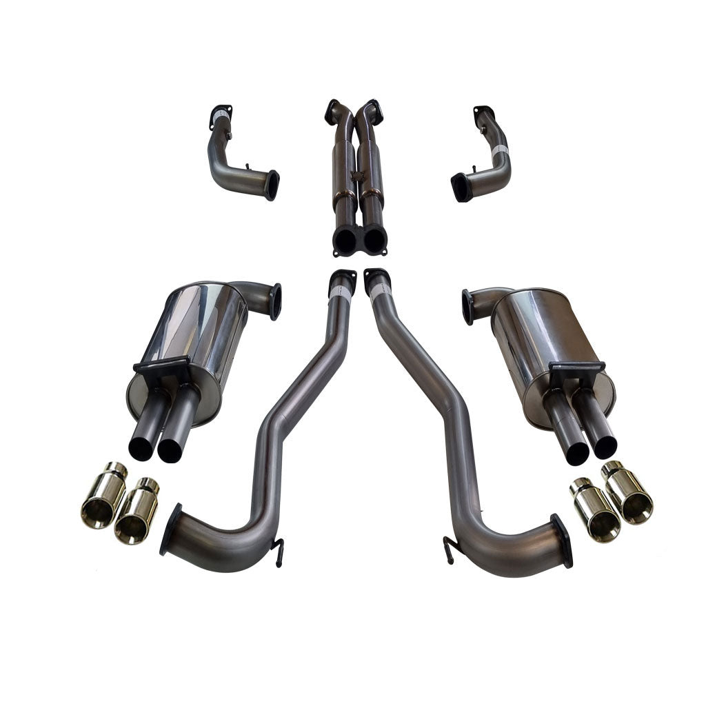 ESA - Holden Commodore VE VF V6 V8 Ute 3" Kit with 2x Hotdog - XPipe & 4x SC Tips - XPS Stainless Steel 409L