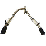ESA 4X4 - Ram 1500 DT 6.2L Supercharged V8 2021-Present Ute Twin 3" Cat Back Stainless Steel Pipe Only Exhaust System with 5" Black Chrome Tips for Limited and Laramie