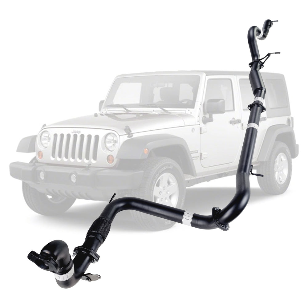 ESA 4X4 - Jeep Wrangler 2.8L Turbo Diesel (2007-2010) SUV 3" Turbo Back Sports Exhaust System with Cat & Hotdog