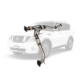 ESA 4X4 - Nissan Patrol Y62 5.6L V8 (2013-Current) SUV 3" Stainless Steel Centre Muffler Delete to Factory Rear Exhaust