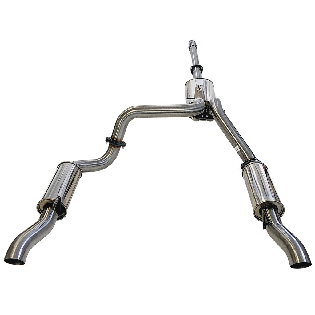 ESA 4X4 - Chevrolet Silverado 1500 LTZ Crew Cab Ute 6.2L V8 3" Twin Stainless Steel Cat Back Exhaust with Mufflers