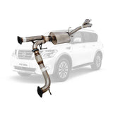 ESA 4X4 - Nissan Patrol Y62 5.6L V8 2013-Current SUV 3" Stainless Steel Exhaust System with Centre Muffler and Rear Muffler