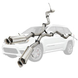 ESA 4X4 - Jeep Grand Cherokee SRT 6.4L V8 (2012-2021) SUV 3" Cat Back Stainless Steel Exhaust with Twin Pipe Rear and Chrome Tip Option