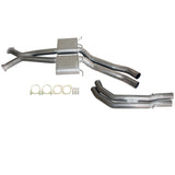 ESA - Holden Commodore VT-VZ V6 & V8 Sedan Twin 3" Kit - Inc X-pipe, Everflo Mufflers & Tailpipe