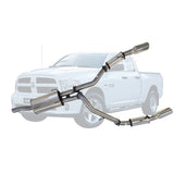 ESA 4X4 - Ram 1500 DS Classic 5.7L V8 Ute Twin 3" Cat Back Stainless Steel Exhaust System with 5" Polished Chrome Tips