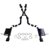 ESA 4X4 - Jeep Grand Cherokee SRT 6.4L V8 (2012-2021) SUV Twin 3" Cat Back Exhaust with Black Chrome Tips