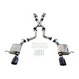 ESA 4X4 - Jeep Grand Cherokee SRT 6.4L V8 (2012-Current) SUV Stainless Steel 3" Exhaust with Black Chrome Tips