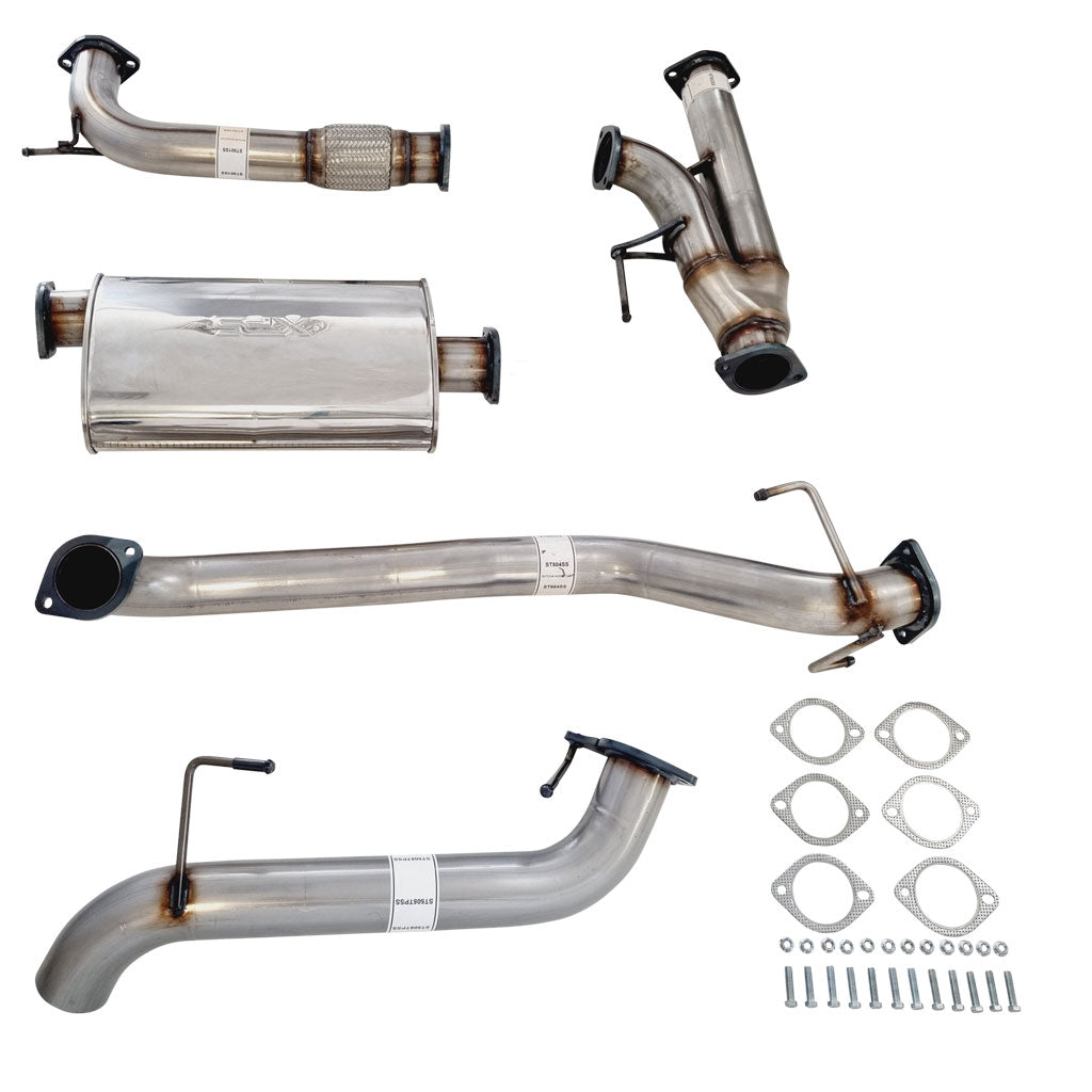 ESA 4X4 - Nissan Patrol Y62 5.6L V8 SUV 3" Stainless Steel Exhaust with Centre Muffler and Straight Tail