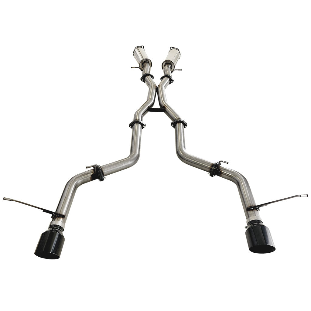 ESA 4X4 - Jeep Grand Cherokee SRT 6.4L V8 (2012-2021) SUV 3" Cat Back Stainless Steel Exhaust with Twin Pipe Rear and Black Chrome Tip Option