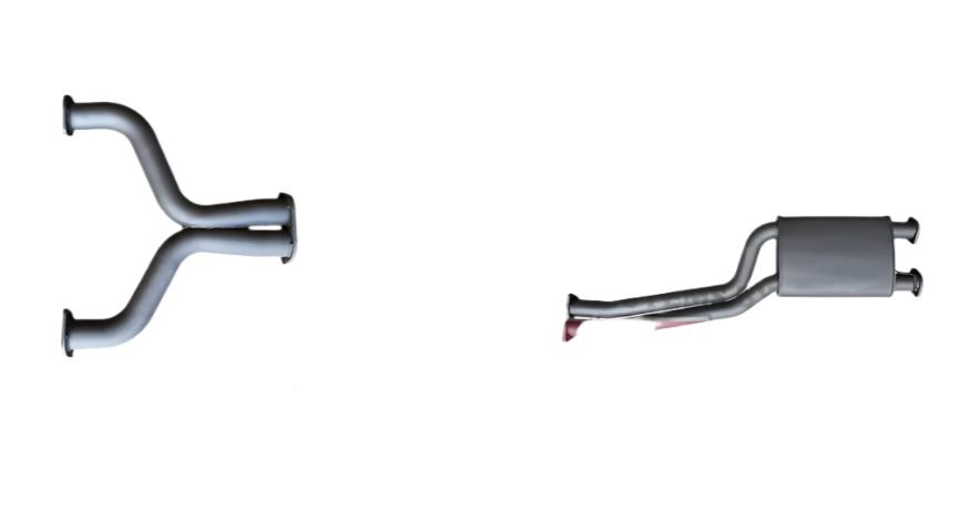 Manta | Twin 2.5″ Cat Back Exhaust System with Muffler/Hotdog | Ford Falcon FG V8, FPV GS Ute 2008–2014