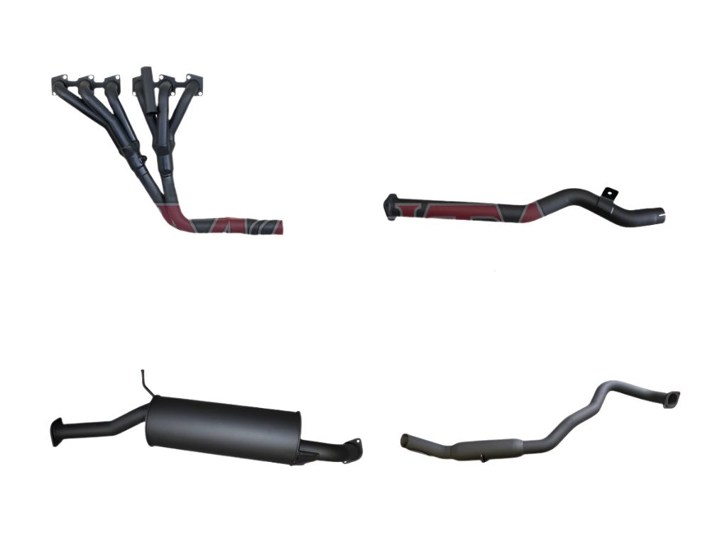 Manta | 2.5in Full Exhaust System No Cat with Centre Muffler & Rear Hotdog | Nissan Patrol GU 4.5L TB45 Wagon 1997–2001