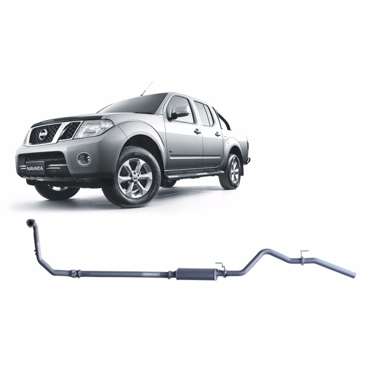 Redback 4x4 Performance System for Nissan Navara (01/2011 - 10/2015) typically refers to a 3" Turbo Back Exhaust System.