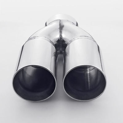 Y Piece Exhaust Tip - 2 1/4" Inch (In) 2 1/2" Inch (Out)