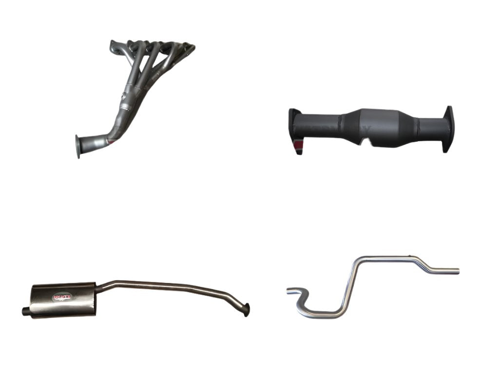 Manta - Ford Falcon EA, EB, ED, EF, EL, AU 4.0L 6 Cylinder Sedan (live axle) (1988-2002) - Full System - Extractor + Cat with 2.5" Stainless Single Cat Back - Muffler/Tailpipe