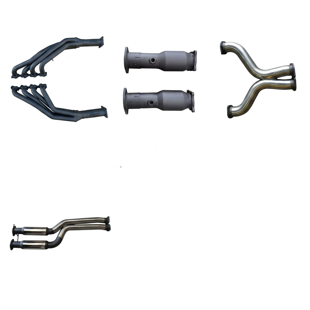 Manta | Twin 3" Full Exhaust System with Extractors | Ford Falcon BA BF XR8 FPV V8 Ute 2002–2008