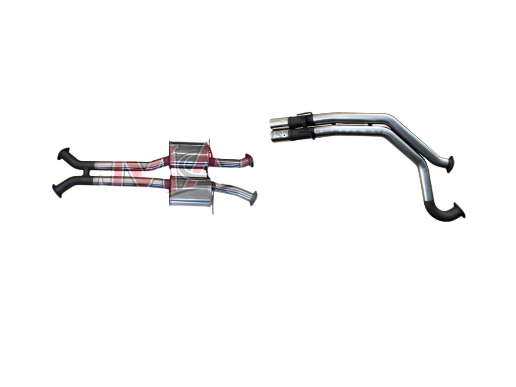 Manta | Dual 3″ Cat Back Muffler/Tailpipe | Holden Commodore VU VY VZ V8 Ute 2000–2007