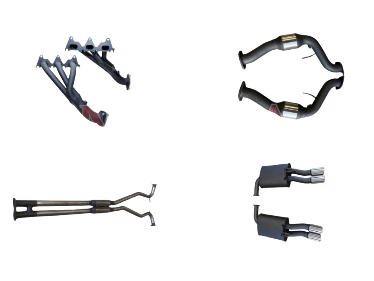 Manta | Twin 2.5″ Full System with 1 3/4″ Extractors Hotdog/Muffler | Holden Commodore VE VF Ute 3.6L SIDI 2007–2017